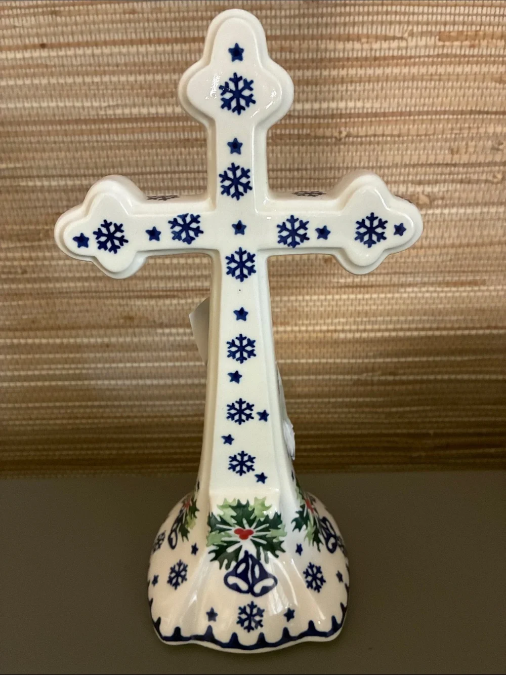 Polish Pottery Cross Bolesawiec Handmade in Poland